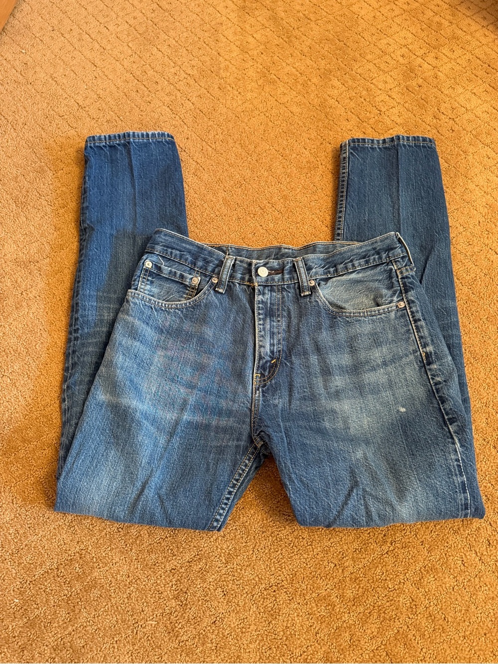 Levi's 508 Regular Tapered Jeans Mens 32x32 Blue Dark Wash Denim